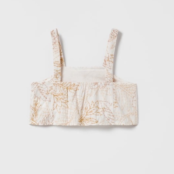 BNWOT Zara Girls embroidered tank top (fits woman size S, B/C cup) - Picture 3 of 7